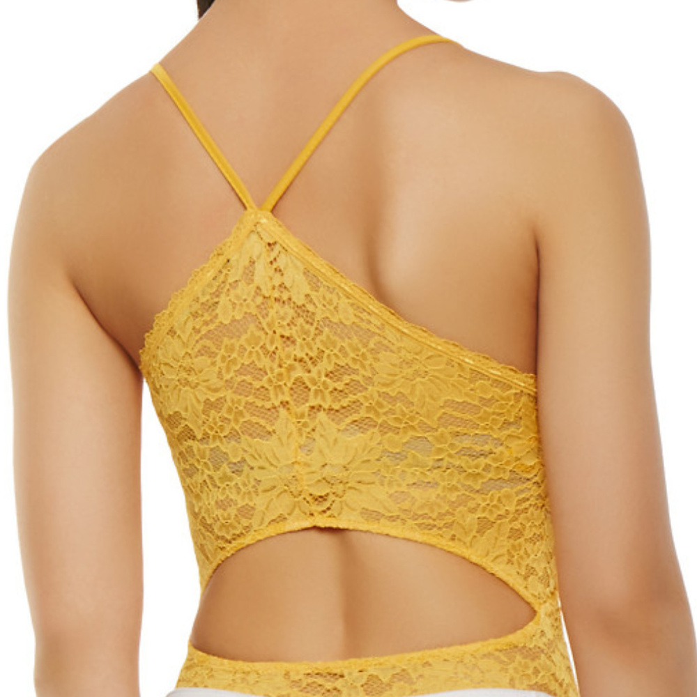 YELLOW LACE BODYSUIT - Picture 3 of 3